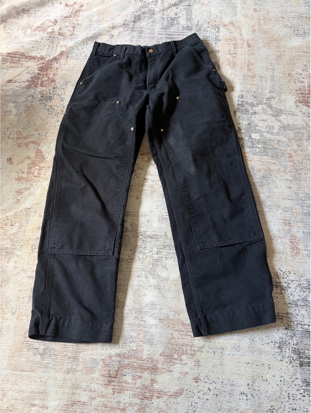 Carhartt double knees black 34 32